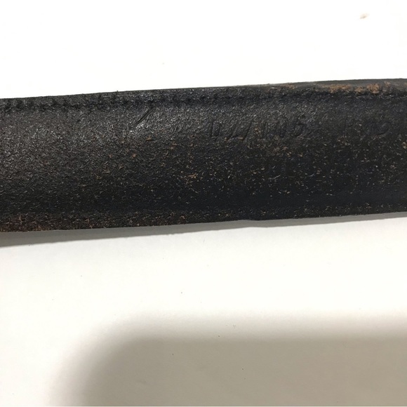 Dos Amigos Black Roped Double Strap Genuine Leather Belt Replaceable Buckle 42 - Picture 8 of 8